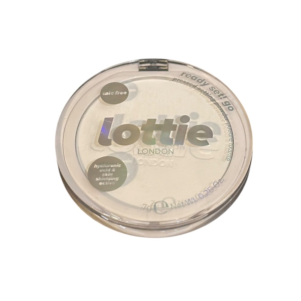 Lottie London‎ Ready Set Go Pressed Setting Powder True Translucent Talc Free 7g